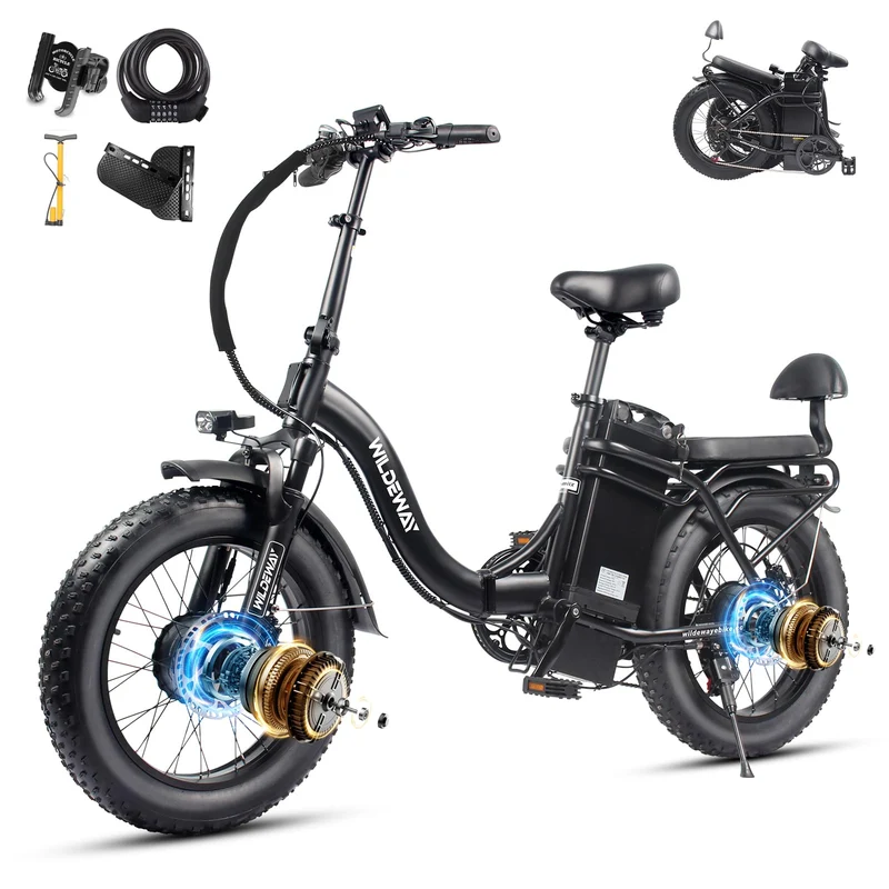 SummitX 1000W Folding E-Bike - Long Range 250km