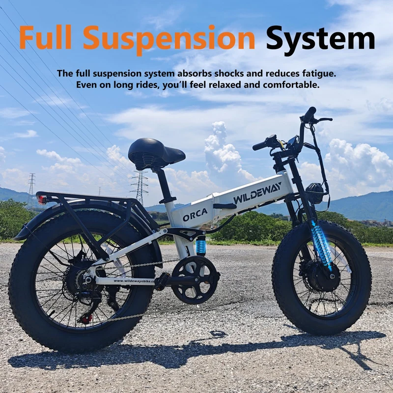SummitX 1000W Folding E-Bike - Long Range 250km