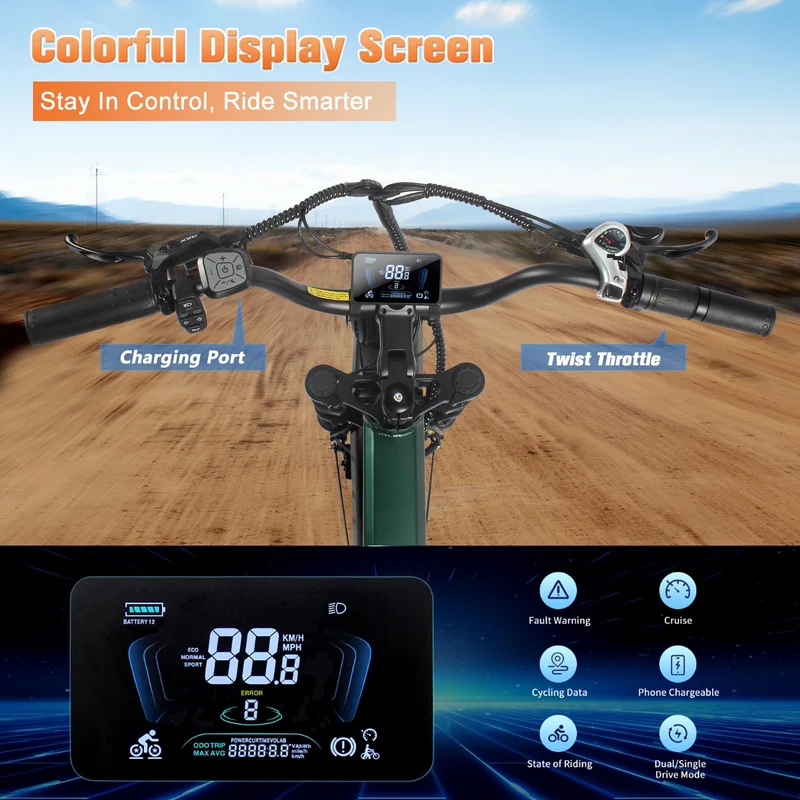 Wildeway ORCA Electric Bike Canada – Folding Fat-Tire E-Bike
