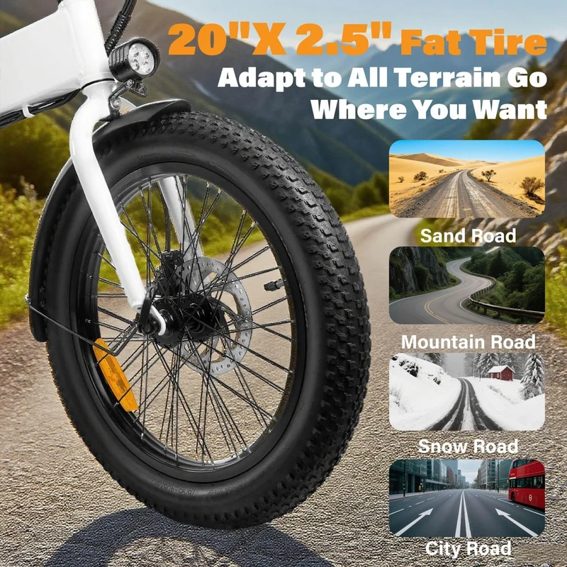 LURNYX Foldable Electric Bike 500W – Commuter E-Bike Canada