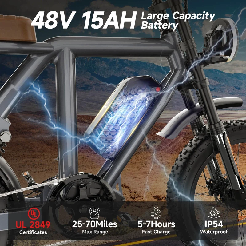HiKeep K6 1500W Fat Tire Electric Bike Canada