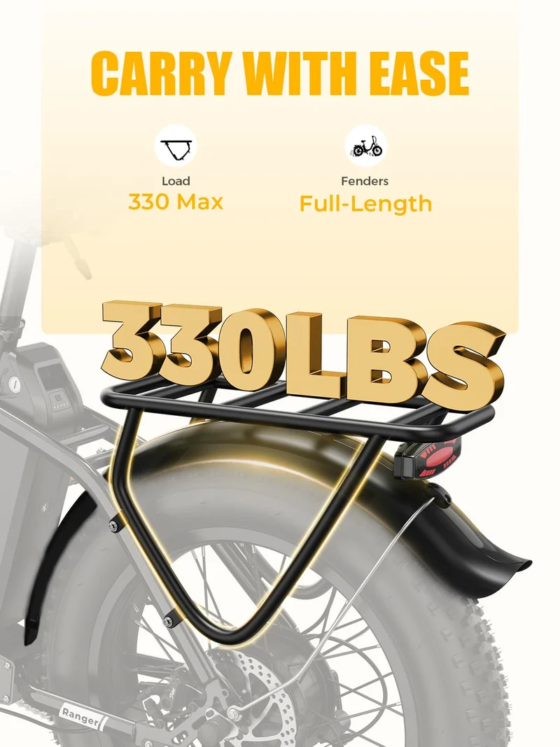 Heybike Ranger 2.0 Folding Fat Tire E-Bike Canada