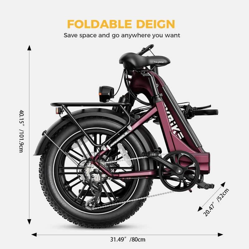 Heybike Ranger S Folding Fat-Tire E-Bike Canada