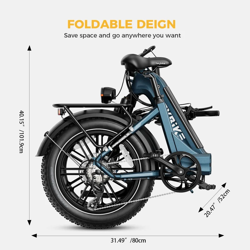 Heybike Ranger S Folding Fat-Tire E-Bike Canada