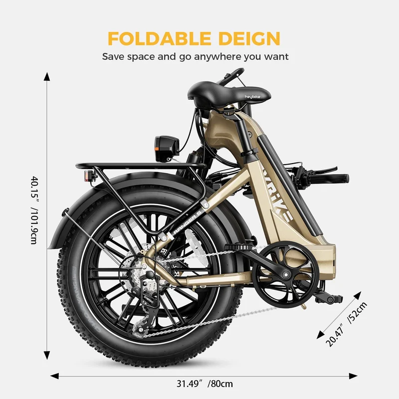Heybike Ranger S Folding Fat-Tire E-Bike Canada