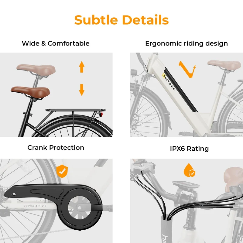 Heybike Cityscape 2.0 Electric Bike Canada – 500W Commuter