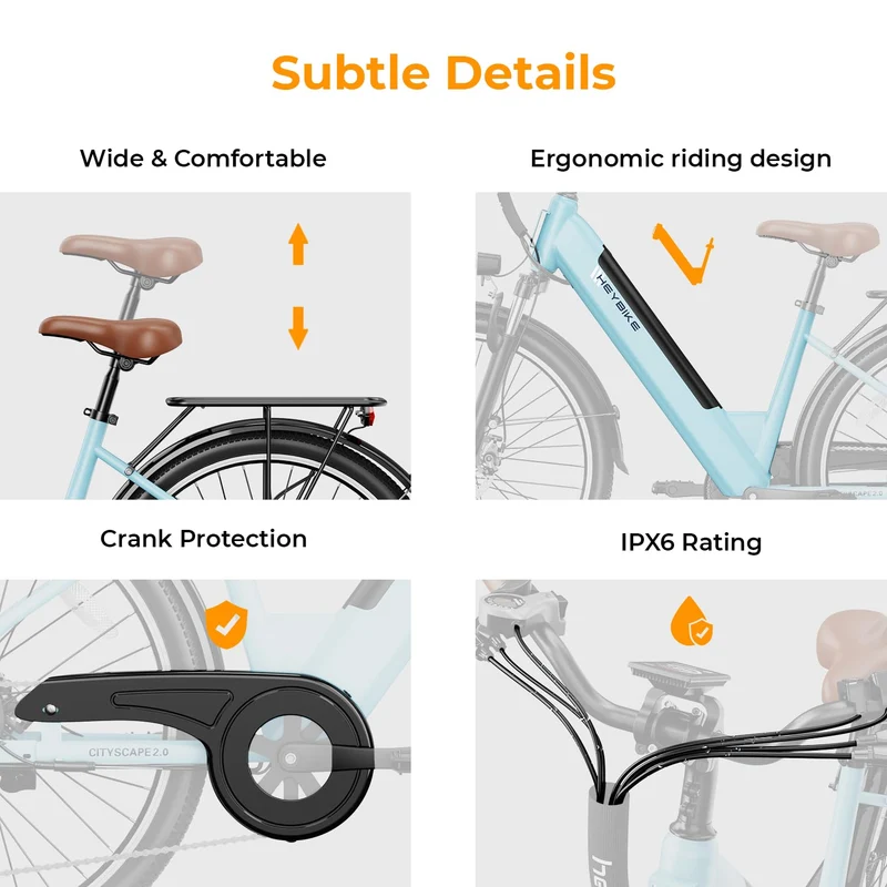 Heybike Cityscape 2.0 Electric Bike Canada – 500W Commuter
