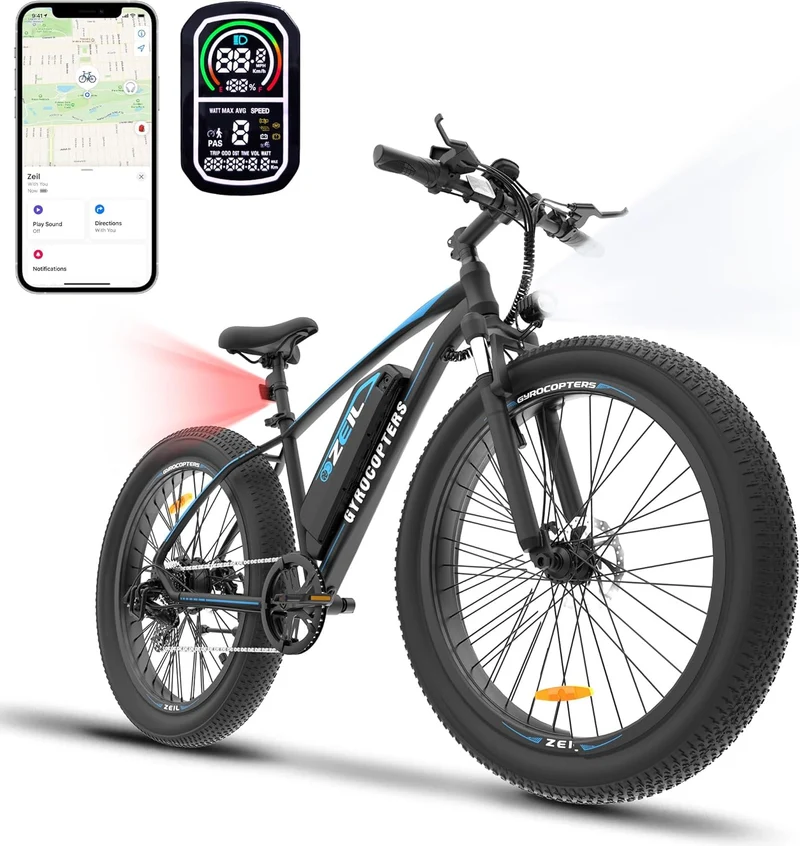 Gyrocopters Zeil Mountain E-Bike 500W Fat Tire Canada