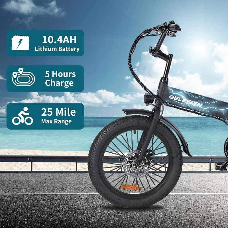 GELEISEN Folding Electric Bike PM-09 Canada | 350W Fat Tire
