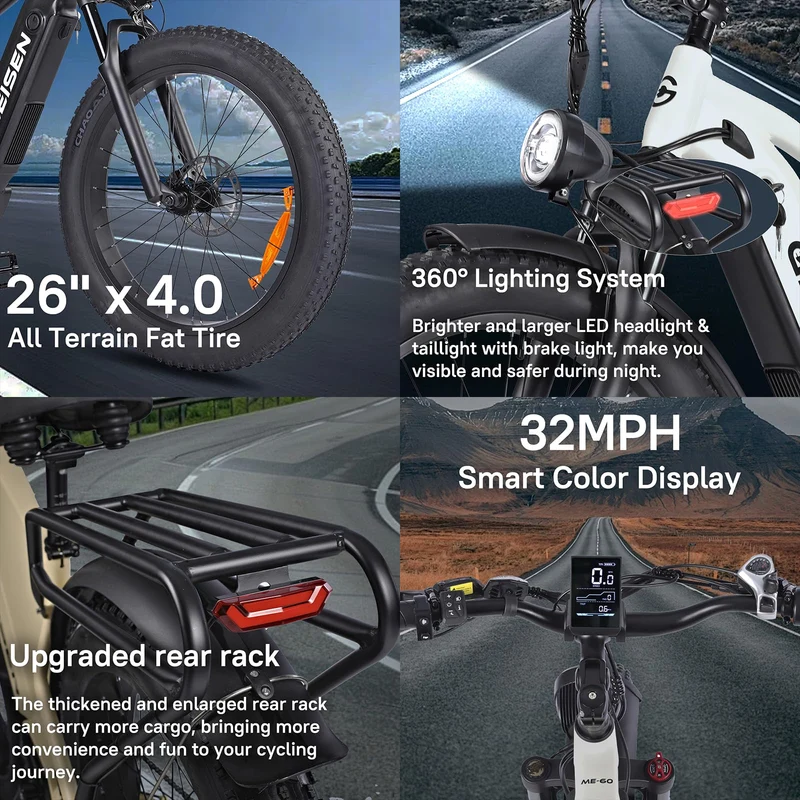 GELEISEN ME-60 Electric Bike Canada | Fat Tire E-Bike