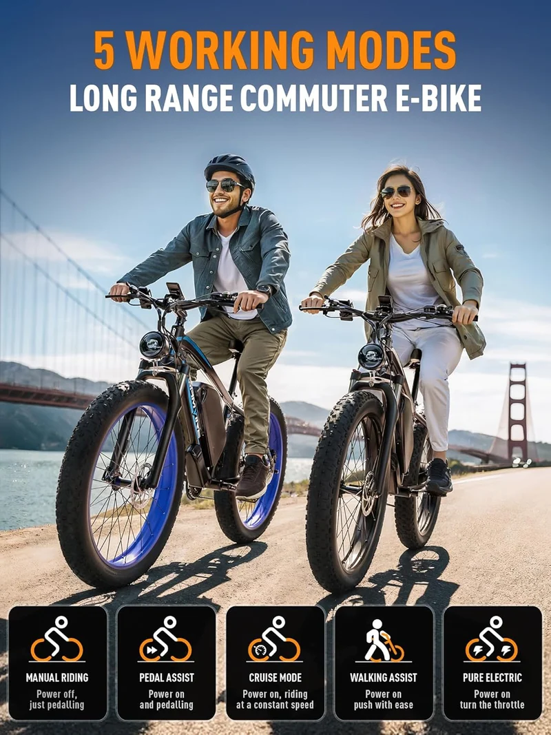 GAMVIRE V7 Electric Mountain Bike Canada – 52V Fat Tire