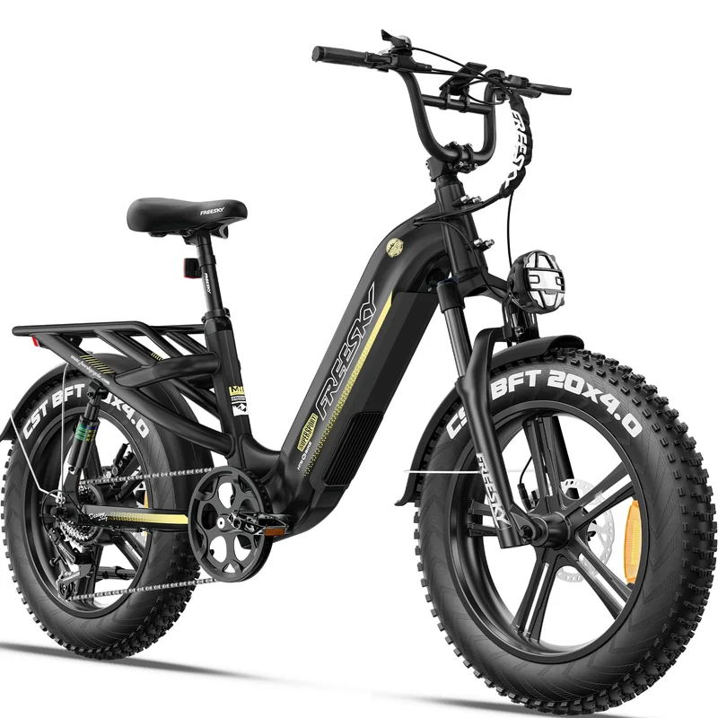 FREESKY Rocky Pro A-320 Step-Thru Fat-Tire E-Bike (48V 25Ah, 72–145 km Range).