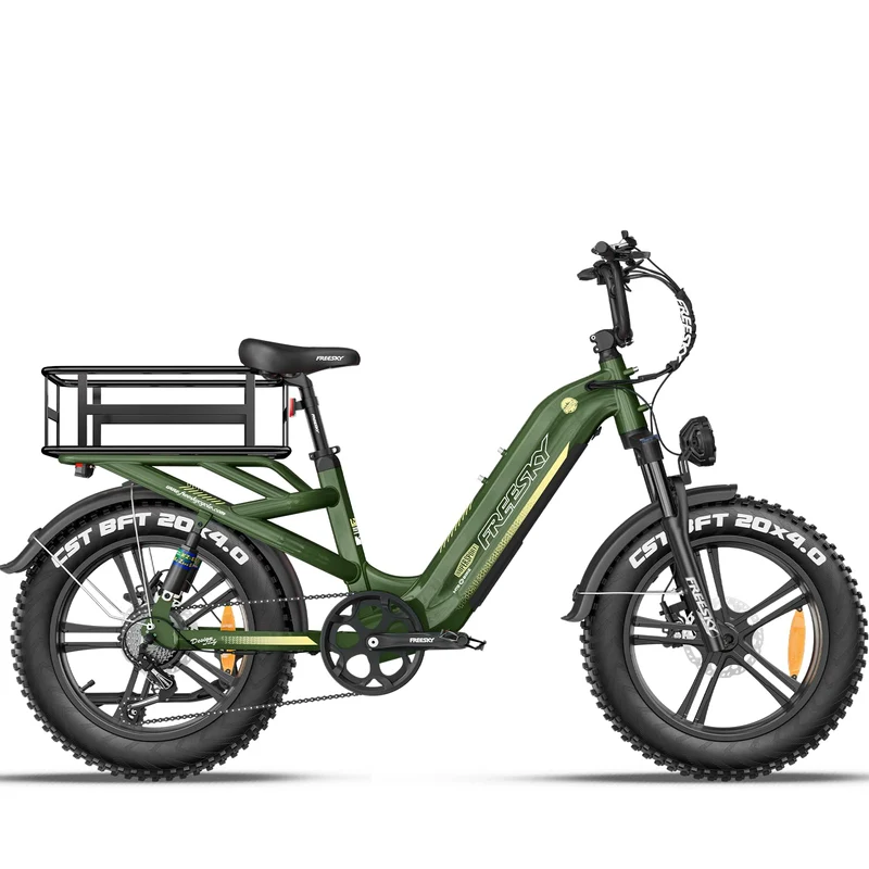 FREESKY Rocky Pro A-320 Step-Thru Fat-Tire E-Bike (48V 25Ah, 72–145 km Range).