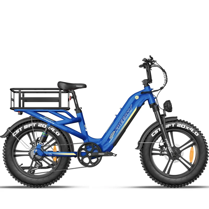 FREESKY Rocky Pro A-320 Step-Thru Fat-Tire E-Bike (48V 25Ah, 72–145 km Range).