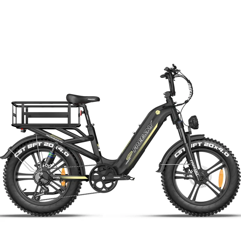 FREESKY Rocky Pro A-320 Step-Thru Fat-Tire E-Bike (48V 25Ah, 72–145 km Range).