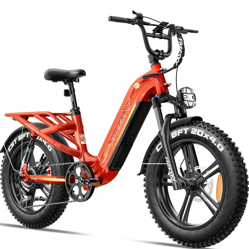 FREESKY Rocky Pro A-320 Step-Thru Fat-Tire E-Bike (48V 25Ah, 72–145 km Range).