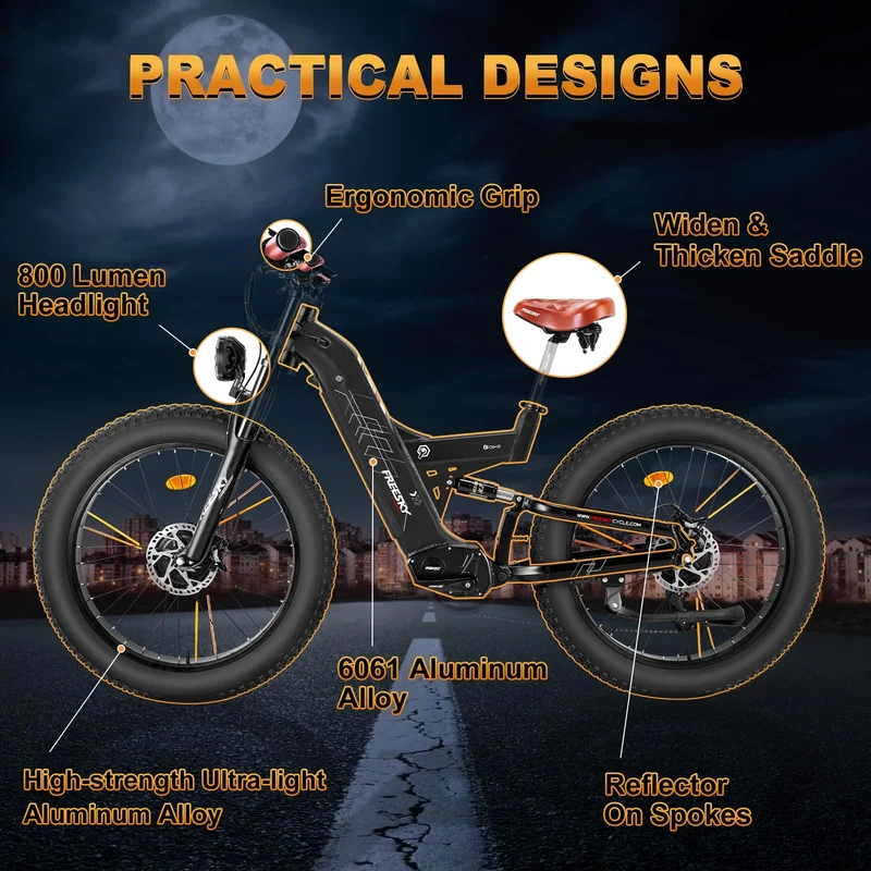 FREESKY Warrior Pro Dual-Motor Electric Bike – Long-Range Fat Tire E-Bike Canada