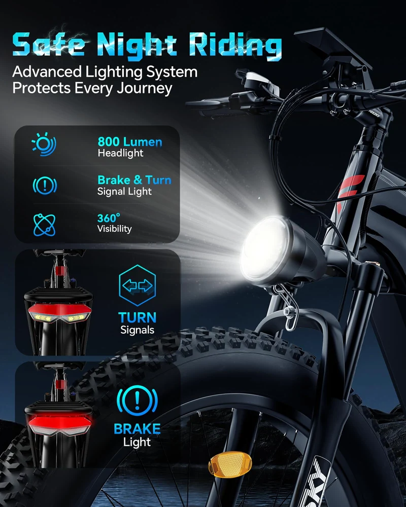 FREESKY Eurostar Ultra Electric Fat Tire Bike – 1000W, Full Suspension, Canada Edition