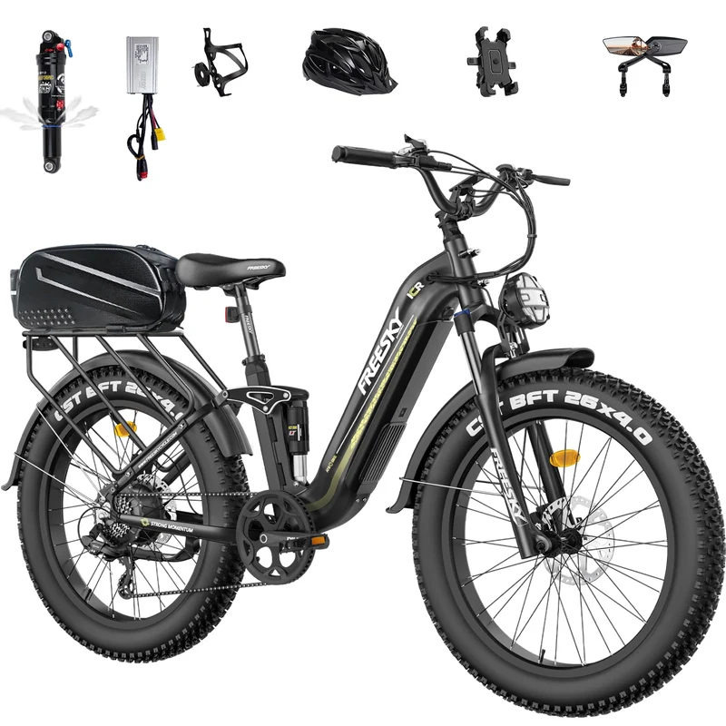 FREESKY Wild Cat Pro Electric Bike – Fat Tire E-Bike 1800W (Canada)