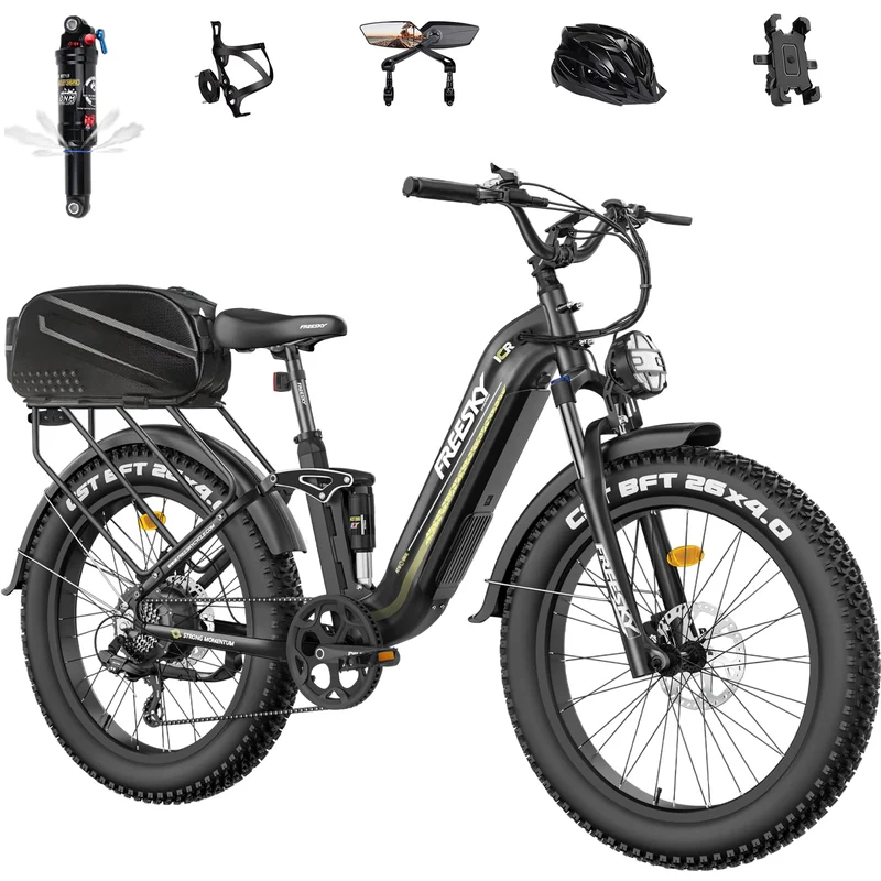 FREESKY Wild Cat Pro Electric Bike – Fat Tire E-Bike 1800W (Canada)