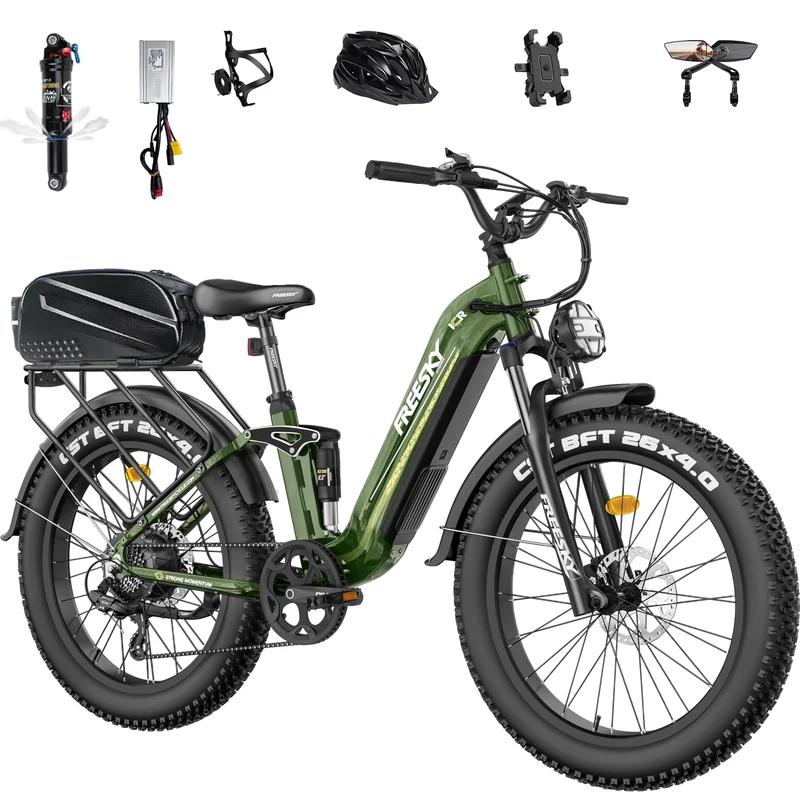 FREESKY Wild Cat Pro Electric Bike – Fat Tire E-Bike 1800W (Canada)