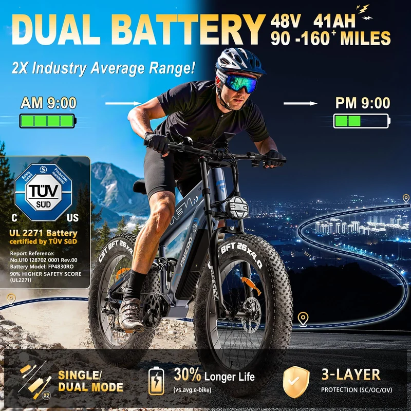 FREESKY Alaska Pro Dual-Battery Fat Tire Electric Bike (Canada Edition)