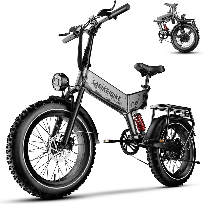 SASIKEI E7 Folding Fat Tire Electric Bike Canada