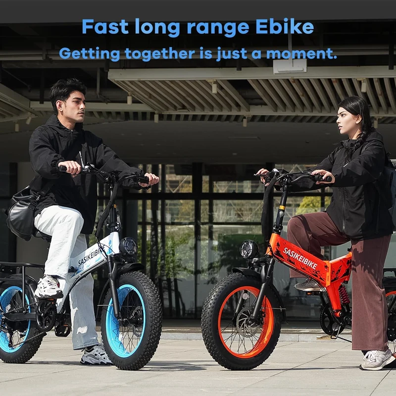 SASIKEI E7 Folding Fat Tire Electric Bike Canada