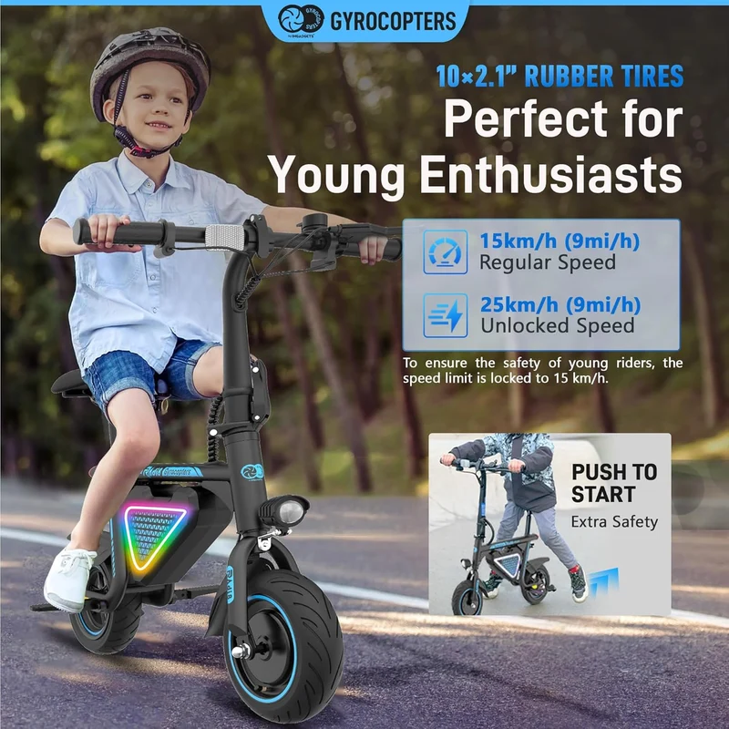 Gyrocopters Radi8 Electric Scooter – Kids & Teens E-Bike Canada