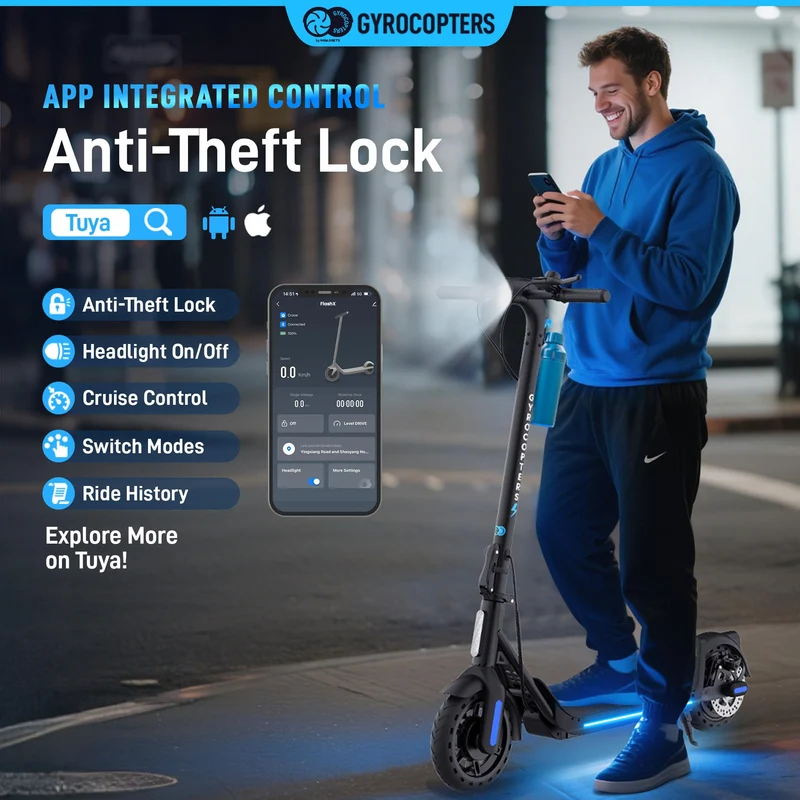 Gyrocopters Flash 6.0 Electric Scooter Canada – 30 km Range