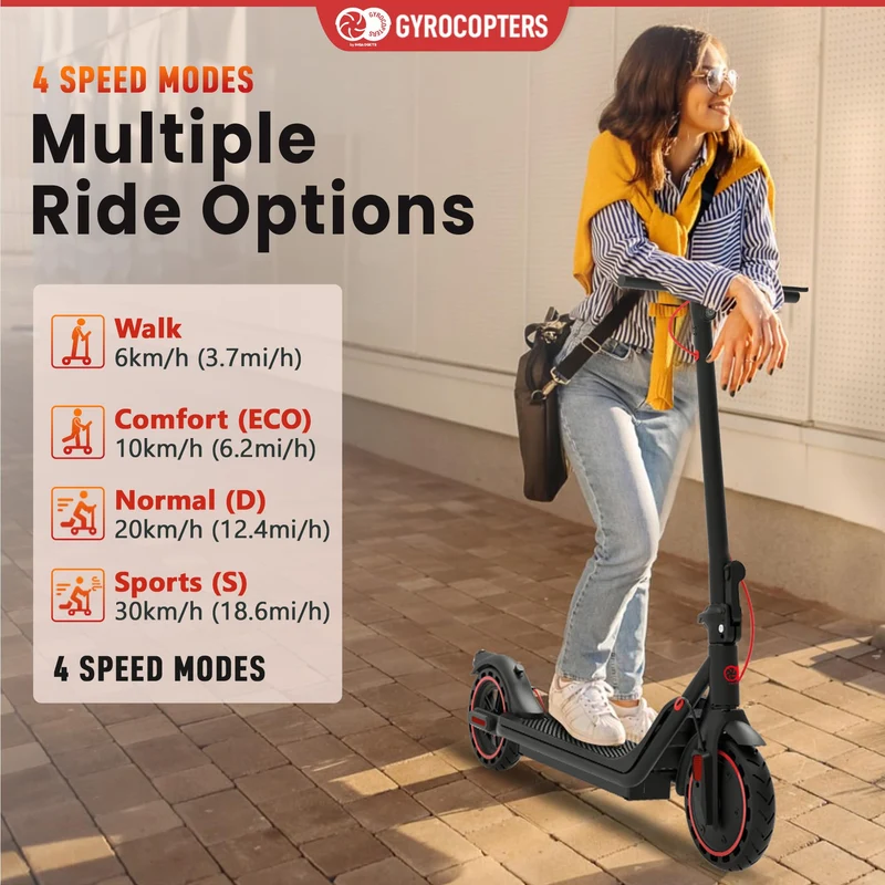 Gyrocopters Flash 6.0 Electric Scooter Canada – 30 km Range