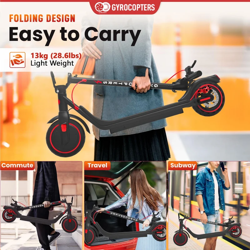 Gyrocopters Flash 6.0 Electric Scooter Canada – 30 km Range