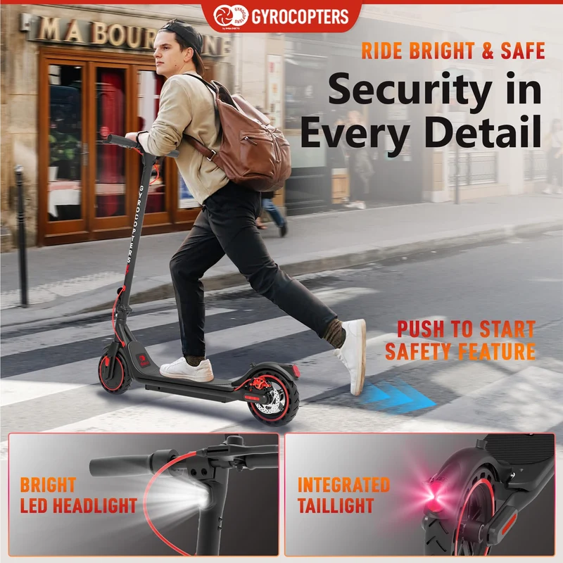 Gyrocopters Flash 6.0 Electric Scooter Canada – 30 km Range