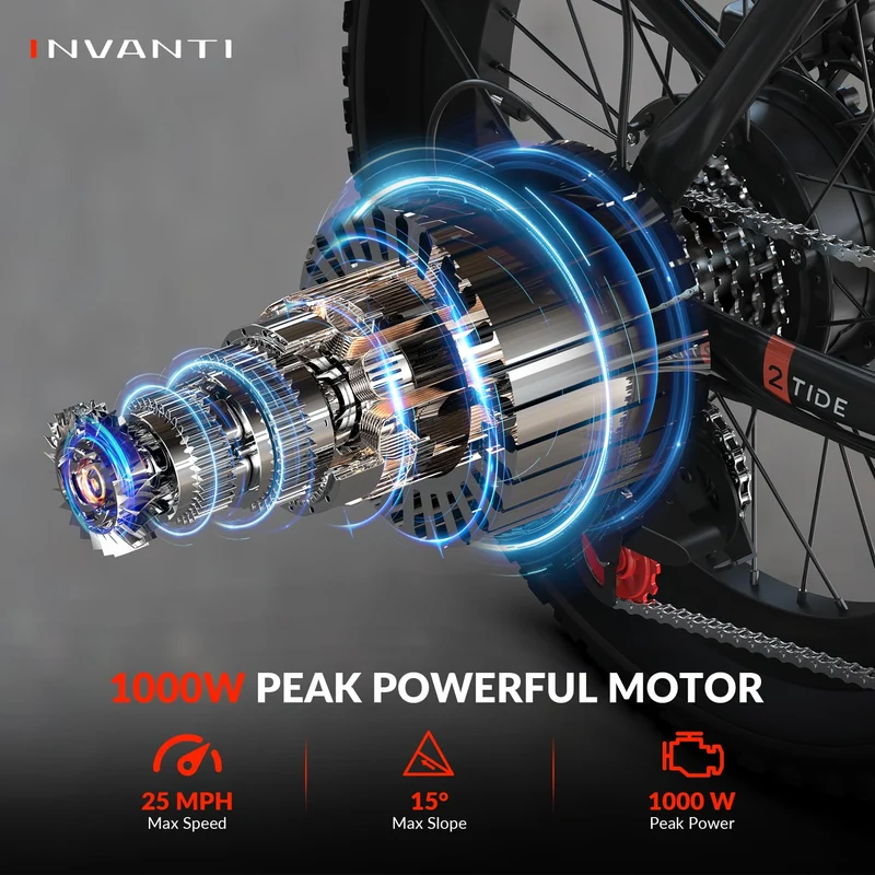 INVANTI EB11 Folding Fat-Tire Electric Bike Canada