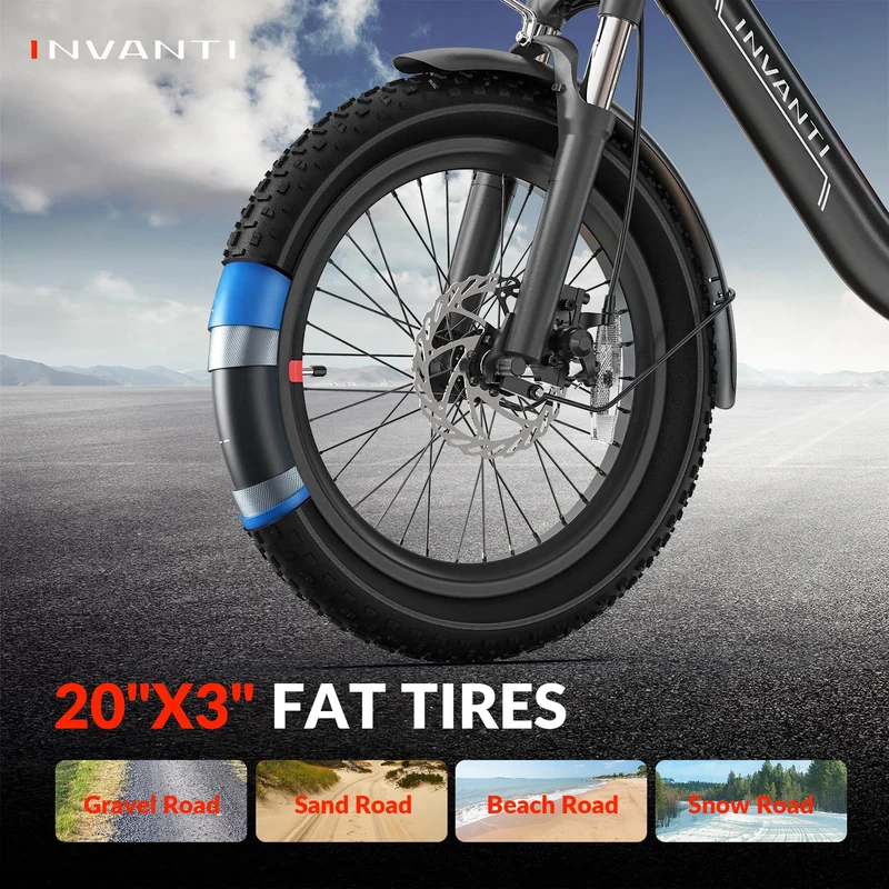 INVANTI EB11 Folding Fat-Tire Electric Bike Canada