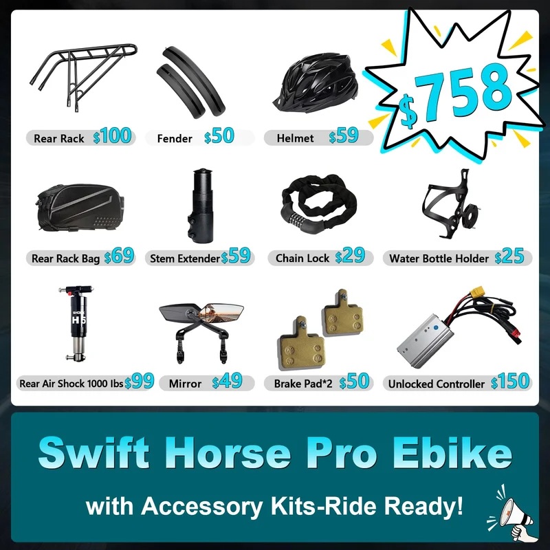 FREESKY Swift Horse Pro Electric Fat-Tire Ebike – 48 V 30 Ah Samsung | Canada-Ready Adventure