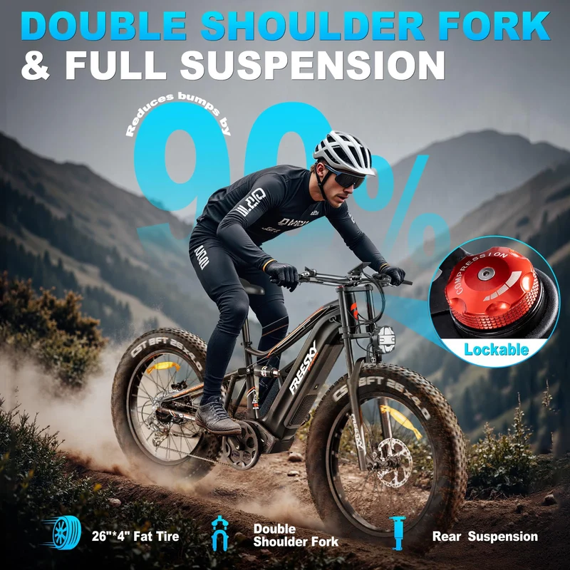 FREESKY Swift Horse Pro Electric Fat-Tire Ebike – 48 V 30 Ah Samsung | Canada-Ready Adventure