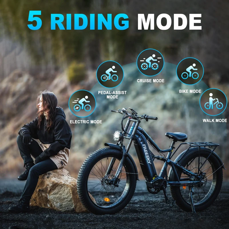 FREESKY Swift Horse Pro Electric Fat-Tire Ebike – 48 V 30 Ah Samsung | Canada-Ready Adventure