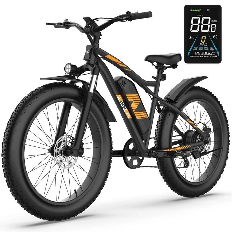 ZDZA ZA01 1500W Fat Tire Electric Mountain Bike – 48V 14.5Ah | Fast Shipping in Canada | UL Certified