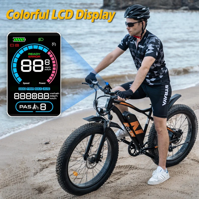 ZDZA ZA01 1500W Fat Tire Electric Mountain Bike – 48V 14.5Ah | Fast Shipping in Canada | UL Certified