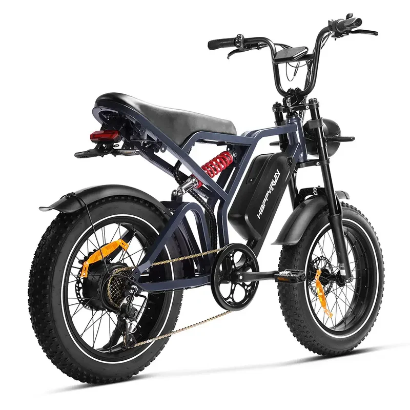 Happyrun Tank G60 Pro [CANADA shipping] 1000W Moped Style Offroad Electric Bike Fat Tire- Max Speed 57kph, Range 120km