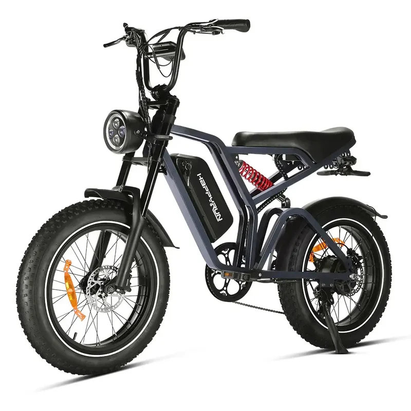 Happyrun Tank G60 Pro [CANADA shipping] 1000W Moped Style Offroad Electric Bike Fat Tire- Max Speed 57kph, Range 120km