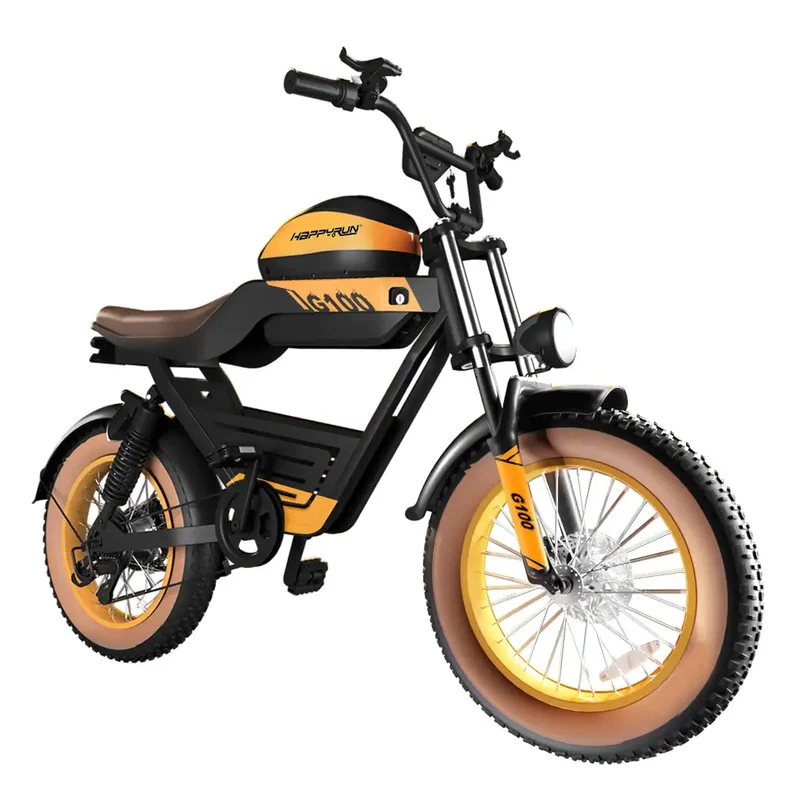 Happyrun Tank G100 Dual Battery Electric Motor Bike-Top Speed 60kph, Range 135km