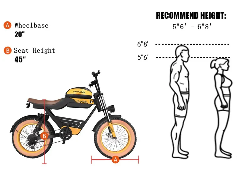 Happyrun Tank G100 Dual Battery Electric Motor Bike-Top Speed 60kph, Range 135km
