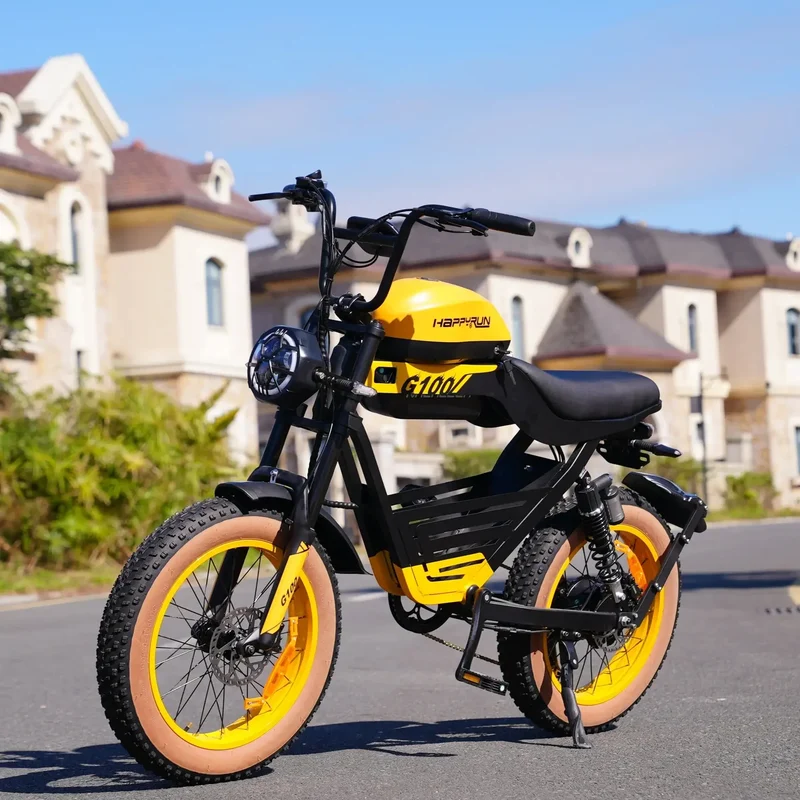 Happyrun Tank G100 Dual Battery Electric Motor Bike-Top Speed 60kph, Range 135km