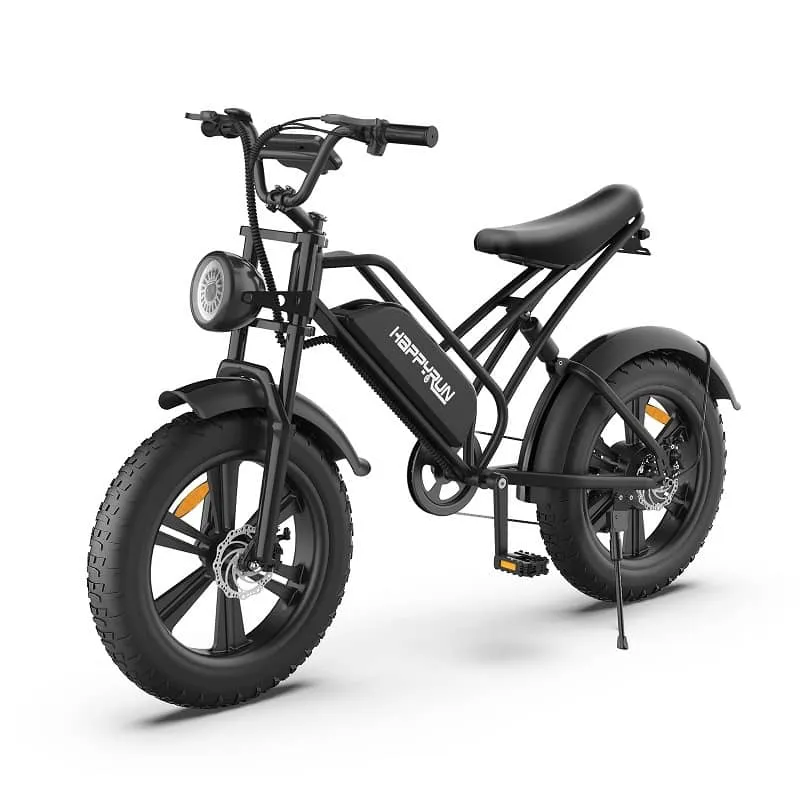 Happyrun G50 /750 W Fat Tire E-Bike - Top Speed 45 KPH, Range up to 100 Kilometers