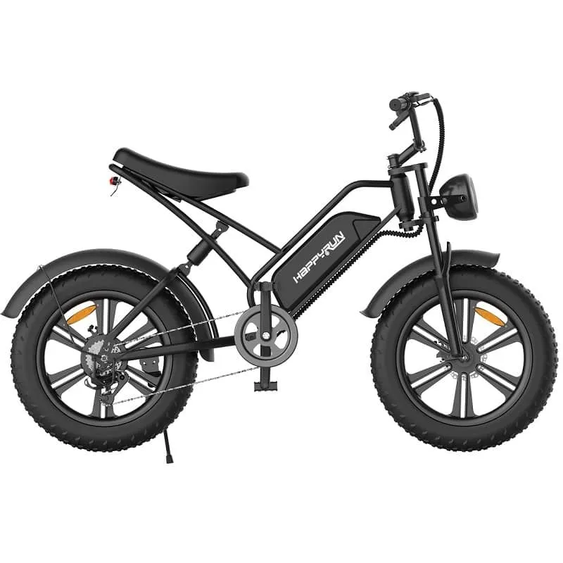 Happyrun G50 /750 W Fat Tire E-Bike - Top Speed 45 KPH, Range up to 100 Kilometers