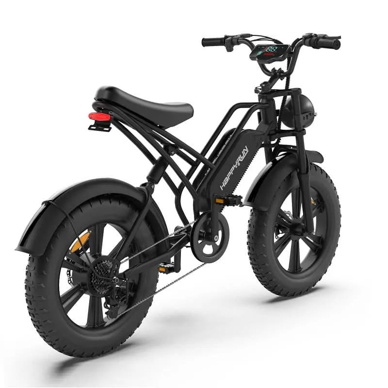 Happyrun G50 /750 W Fat Tire E-Bike - Top Speed 45 KPH, Range up to 100 Kilometers