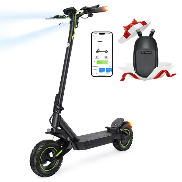 isinwheel S10Max 1000W High-End Commuting Electric Scooter-Max Speed 45 kph, Range 60 km