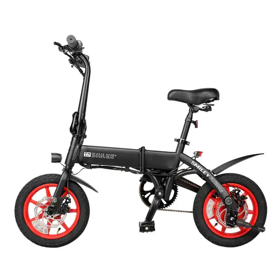 Smilee-S7 14" Folding Electric Bike - Max Speed 25 KPH, Range 35-40 KM